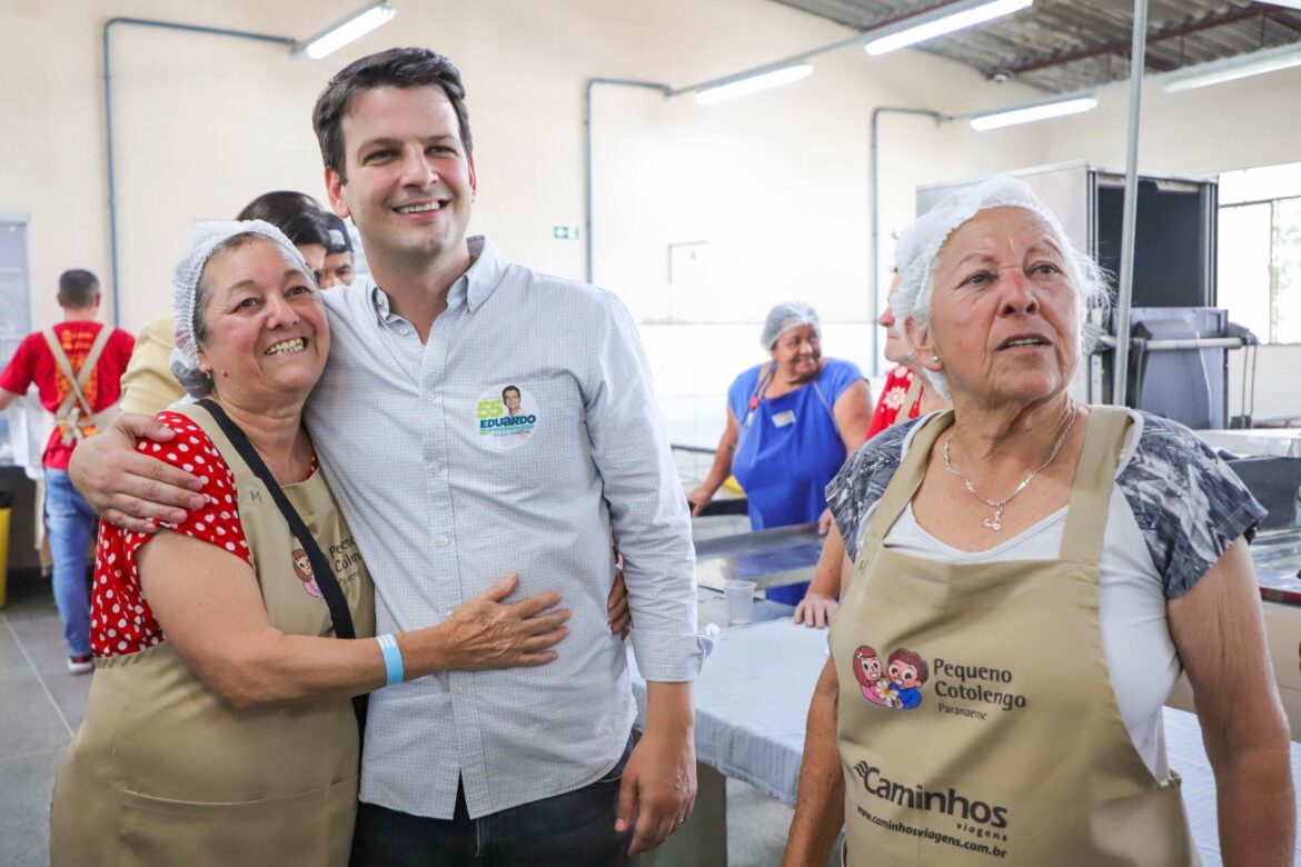 No Pequeno Cotolengo, Eduardo afirma que Curitiba continuará a ser a capital mais igualitária do Brasil